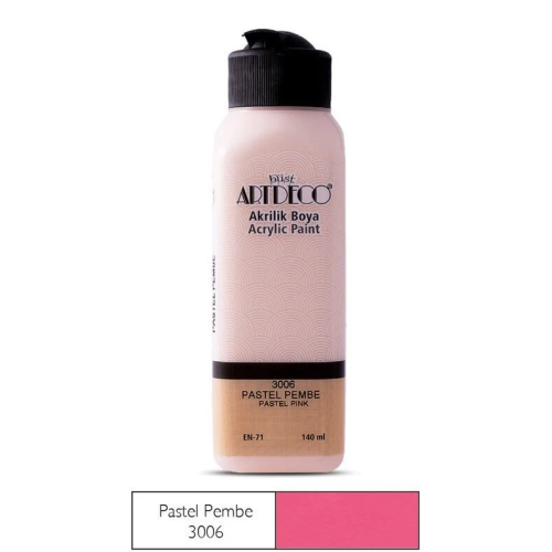 ARTDECO AKRİLİK BOYA 140ML PASTEL PEMBE 3006